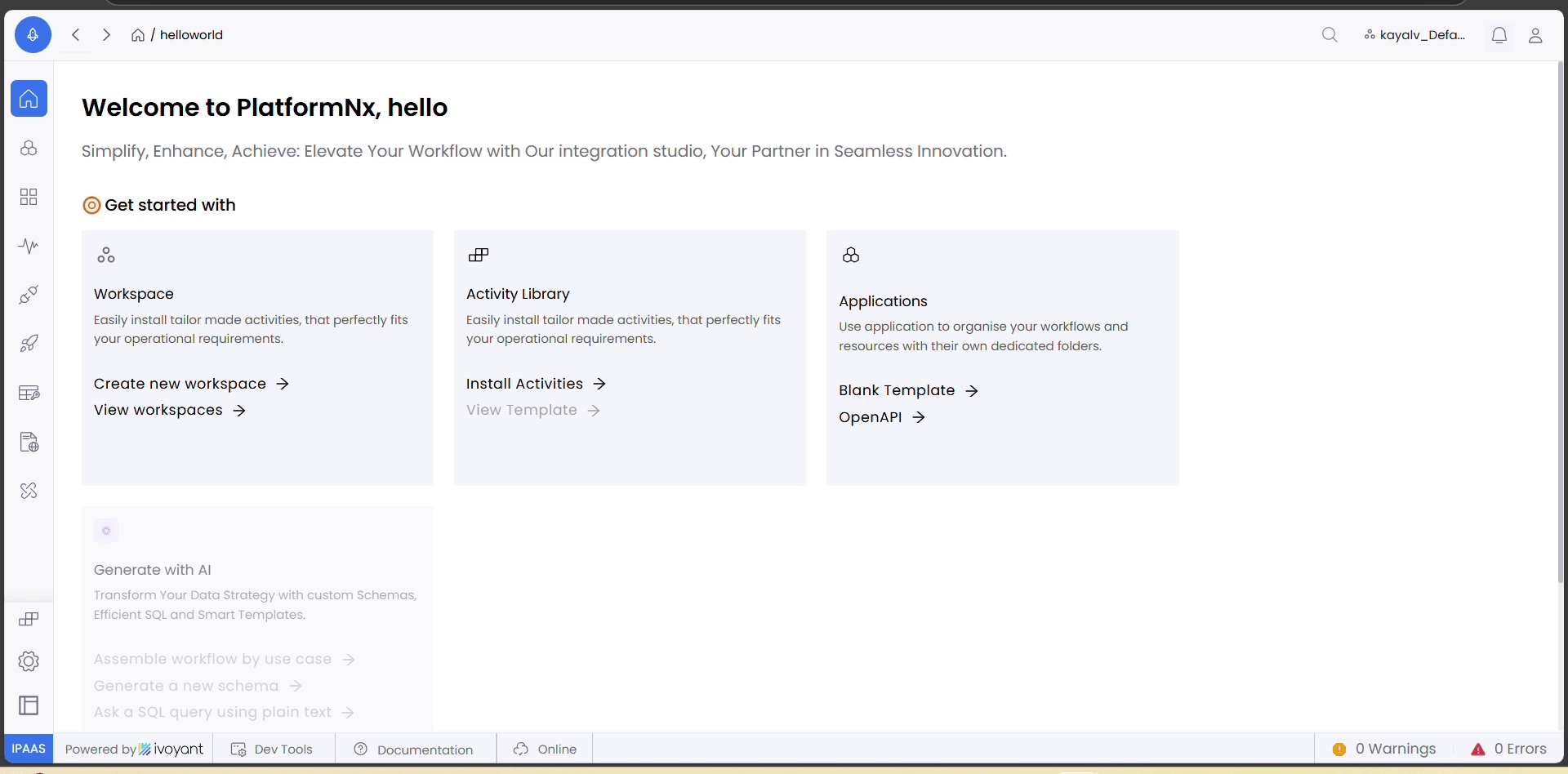 Video illustrating how administrator users can create workspaces.